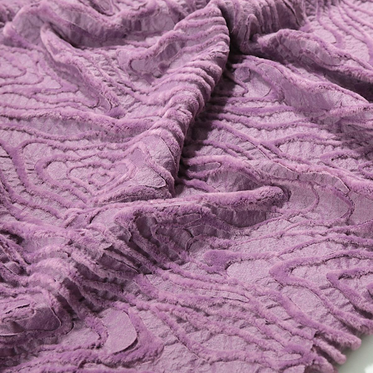 weiches Struktur Kunstfell für Decke Jacke Mantel Kunstpelz Stoff Meterware - Rosenholz Zebra weiches Struktur Kunstfell für Decke Jacke Mantel Kunstpelz Stoff Meterware - Rosenholz Zebra