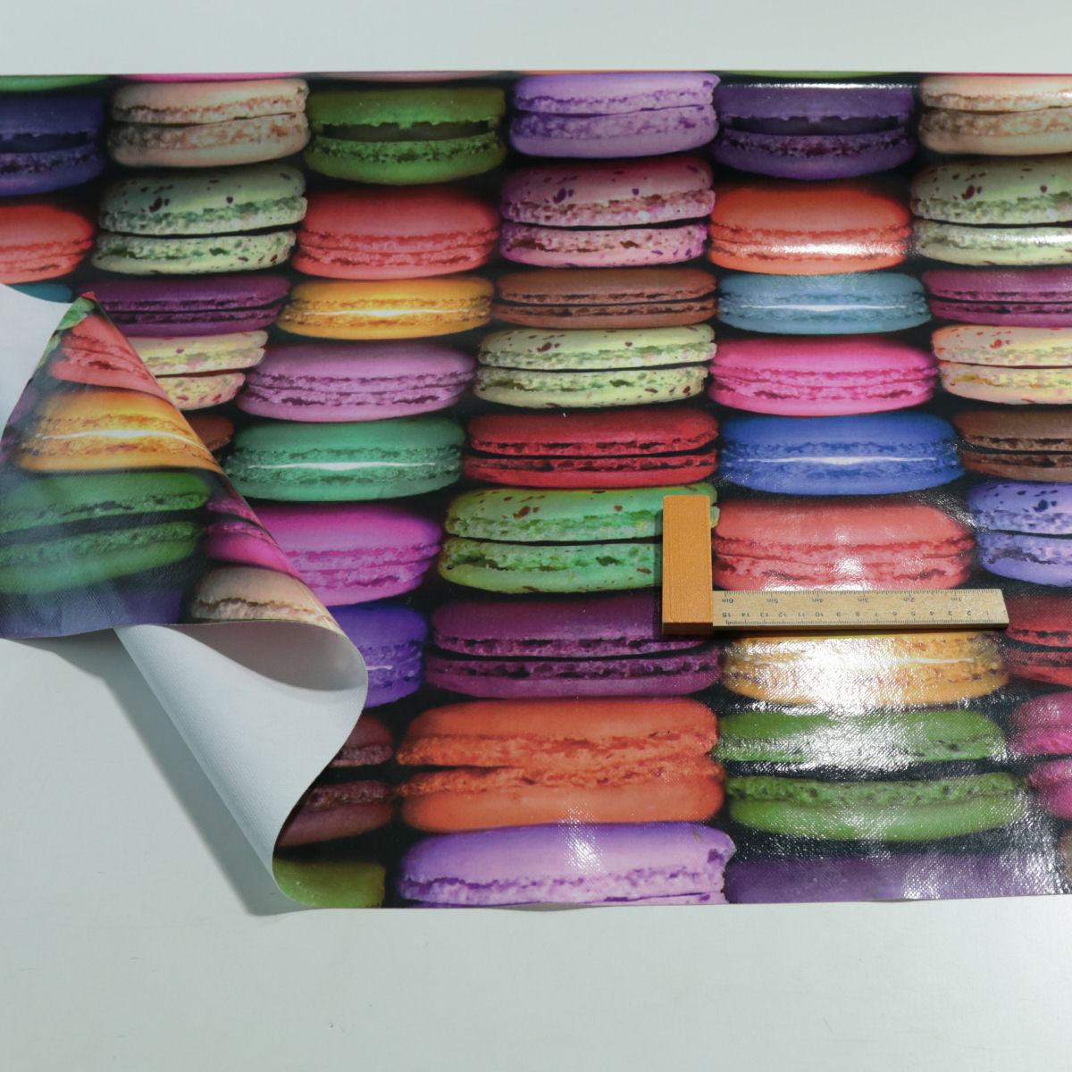 Kinder Tischdecke Wachstuch Schul Muster Kekse Dekostoff Meterware Abwischbar