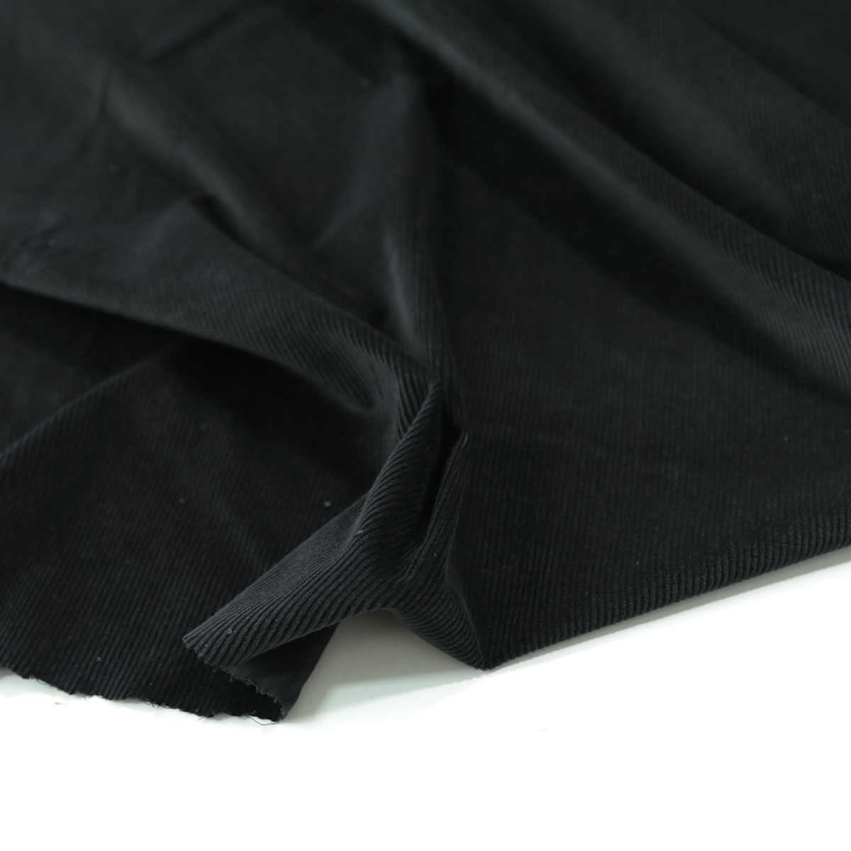 Mikro CORD BaumwollStoff fein samtig weich Bekleidung Jacke Rock Hemd Schwarz Mikro CORD BaumwollStoff fein samtig weich Bekleidung Jacke Rock Hemd Schwarz