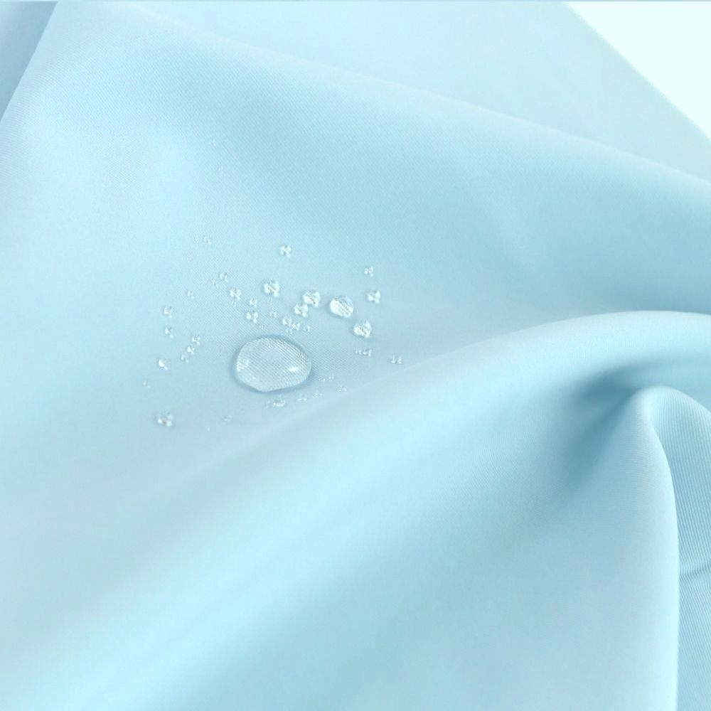 Outdoor Softshell-Stoff mit Fleece Rückseite wasserdicht in hell blau
