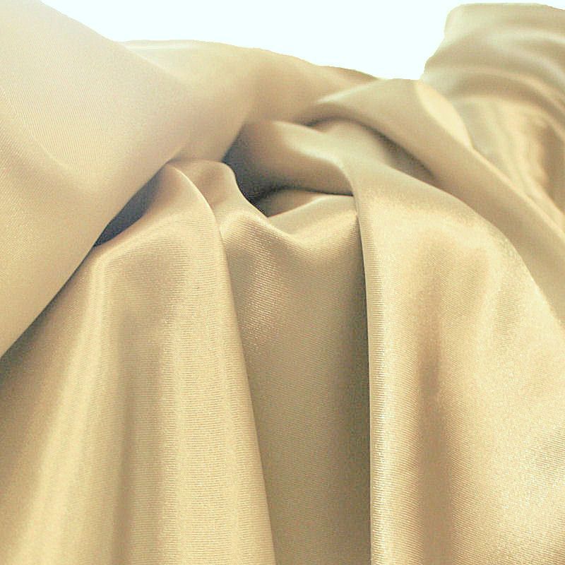popup_images/shop_satin_beige_100133.jpg Glanz Satin Stoff Meterware als Gardinenstoff Kleiderstoff - Beige