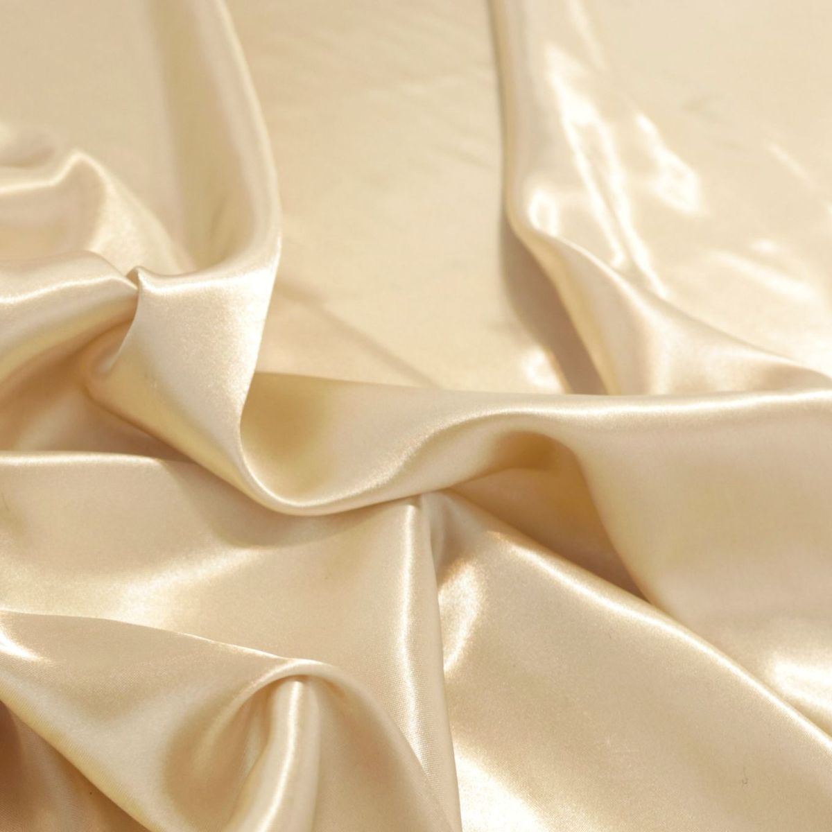 Glanz Satin Stoff Meterware als Gardinenstoff Kleiderstoff - Beige Glanz Satin Stoff Meterware als Gardinenstoff Kleiderstoff - Beige