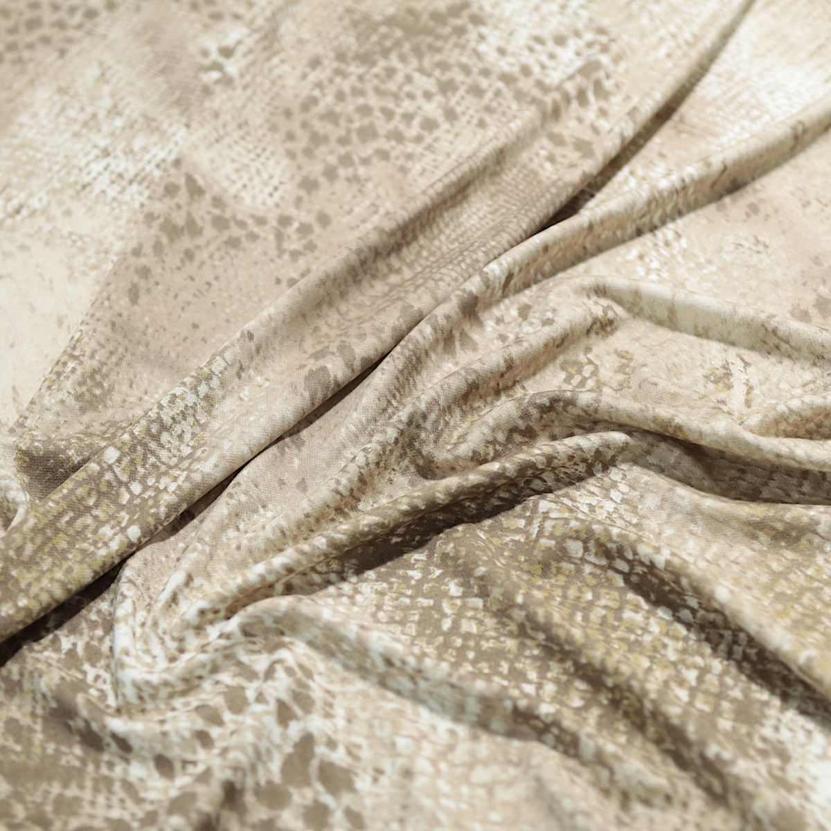 Weicher Baumwoll-Jersey mit Elasthan als Kleiderstoff Shirtstoff mit Muster