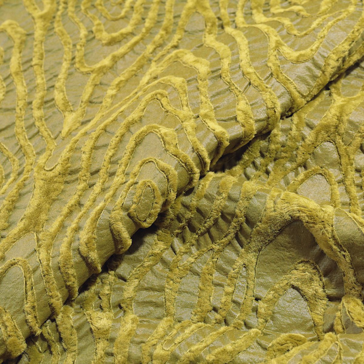 Flockprint Samt auf Kunstleder weicher Baumwollstoff Kunstfell für Decke Jacke Meterware
