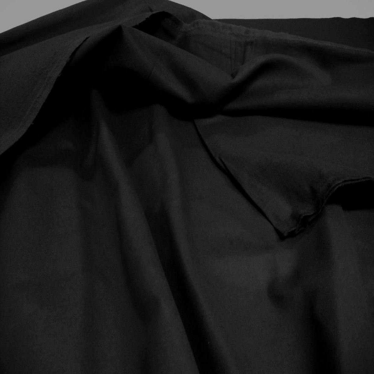 schwarzer Dekomolton 260cm breit blickdichter Baumwollstoff Gardine Vorhang Meterware schwarzer Dekomolton 260cm breit blickdichter Baumwollstoff Gardine Vorhang Meterware