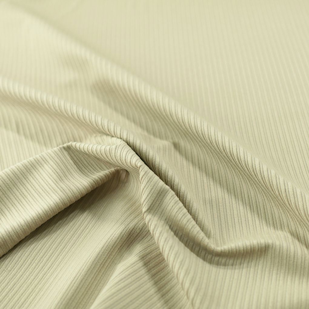 robuster Cord für Hose Jacke Rock weicher Baumwollstoff Cordstoff Meterware - Beige
