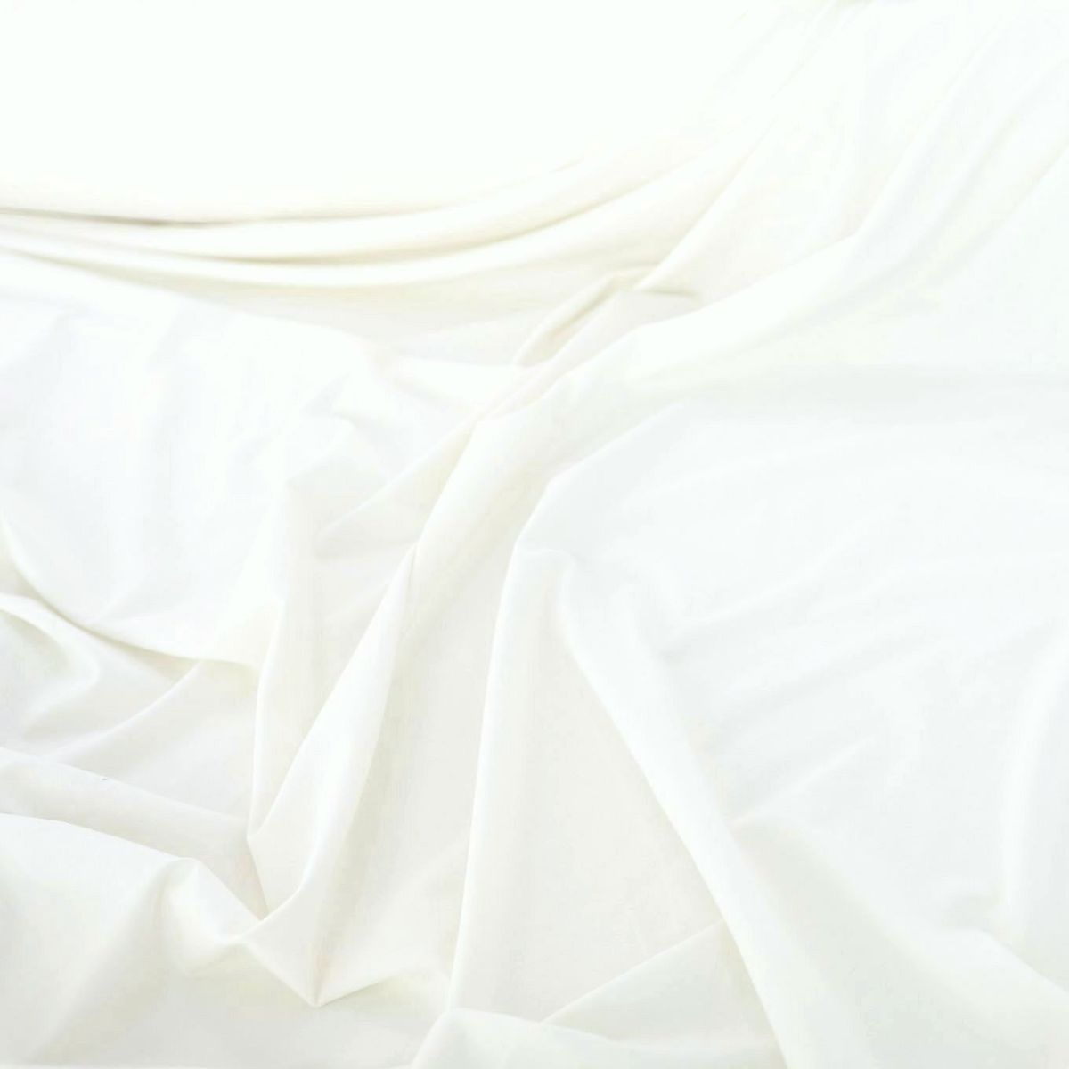 sehr weiche Baumwoll-Popeline für Kleid Hemd Bluse Baumwollstoff Meterware - Creme Weiß sehr weiche Baumwoll-Popeline für Kleid Hemd Bluse Baumwollstoff Meterware - Creme Weiß