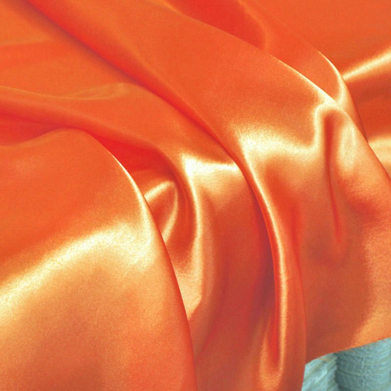 popup_images/shop_satin_orange_100144_2.jpg Glanz Satin Stoff Meterware als Gardinenstoff Kleiderstoff - Orange
