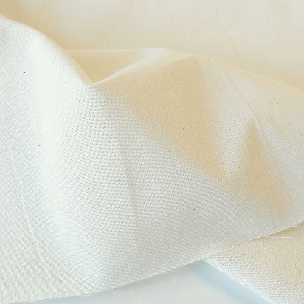 leichter Nessel Baumwollstoff - unbehandelt - für Kleidung Vorhang Sonnenschutz Meterware Baumwolle 160cm breit