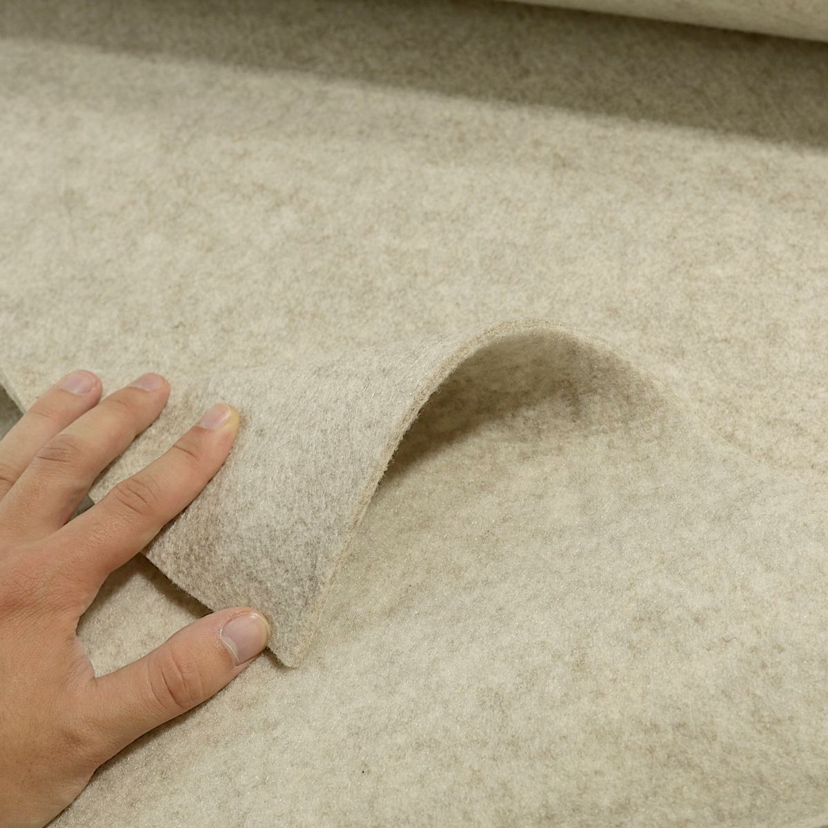 Bastelfilz Filzstoff Meterware 5mm dick Dämmstoff Polsterstoff Filzmatte Untersetzer - beige meliert Bastelfilz Filzstoff Meterware 5mm dick Dämmstoff Polsterstoff Filzmatte Untersetzer - beige meliert