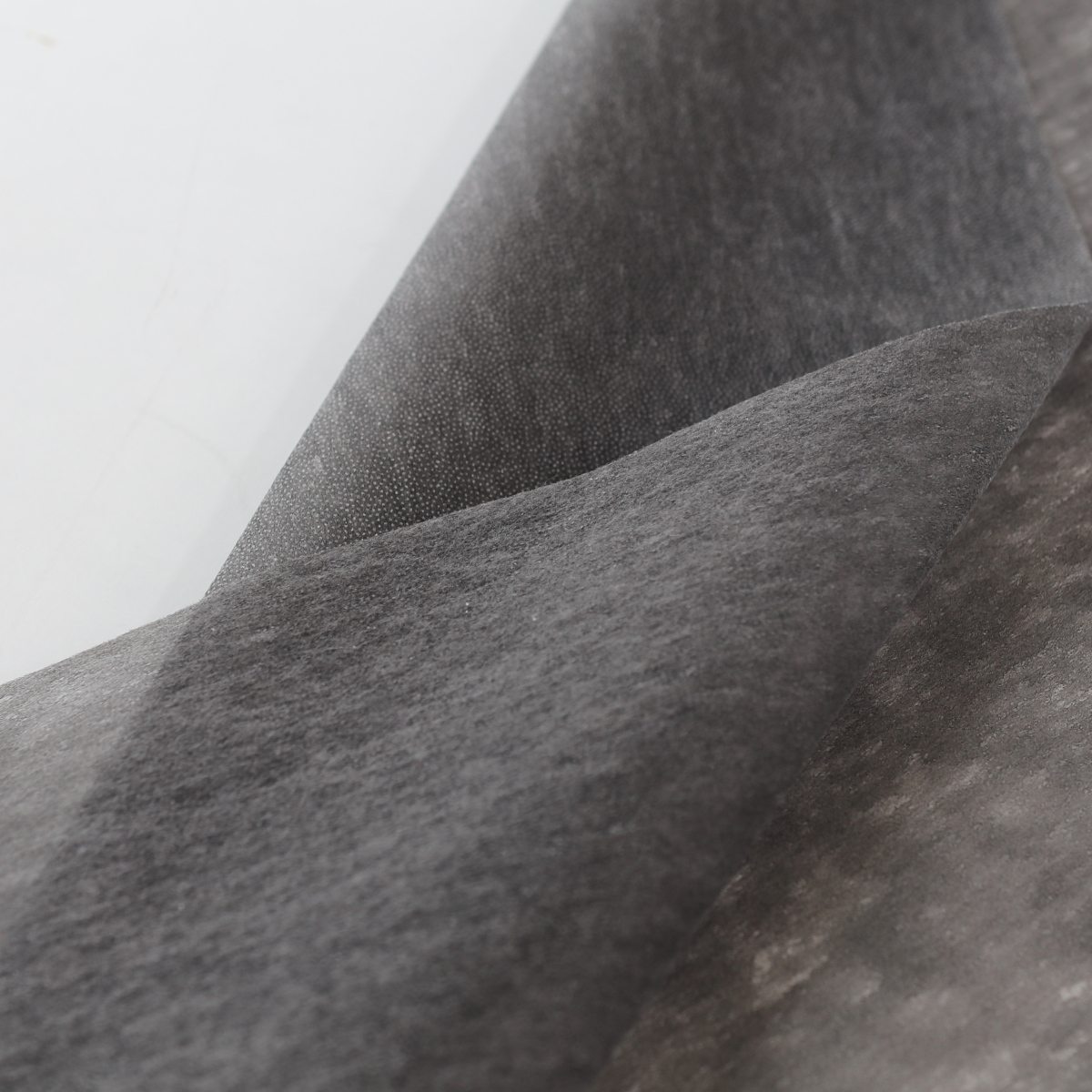 Grau Bügeleinlagen-Stoff mit Kleber Vlies-Stoff 90cm breit