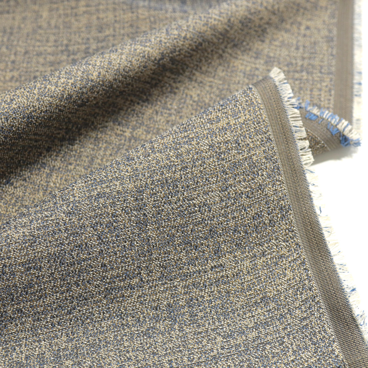 leichter Polsterstoff Bezugsstoff Dekostoff Gardinenstoff Meterware - blau taupe leichter Polsterstoff Bezugsstoff Dekostoff Gardinenstoff Meterware - blau taupe