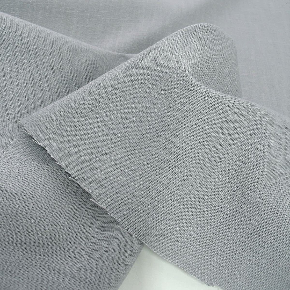 weiches Leinen für Kleid Rock Hose Jacke vorgewaschener Leinenstoff Meterware - hell grau weiches Leinen für Kleid Rock Hose Jacke vorgewaschener Leinenstoff Meterware - hell grau