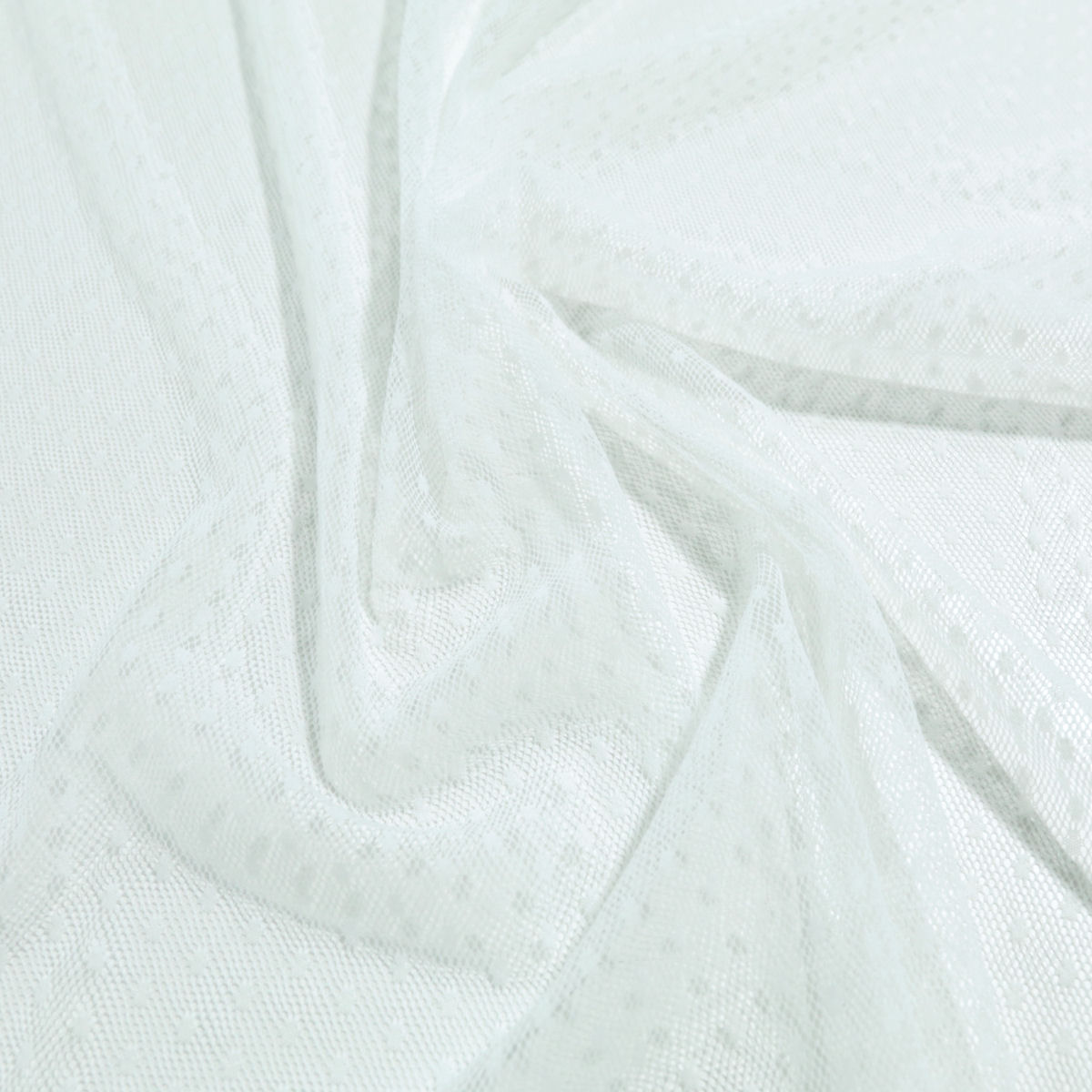 Butterweicher Dessous Netz-Stoff Super Stretch Unterwäsche für weiß Meterware