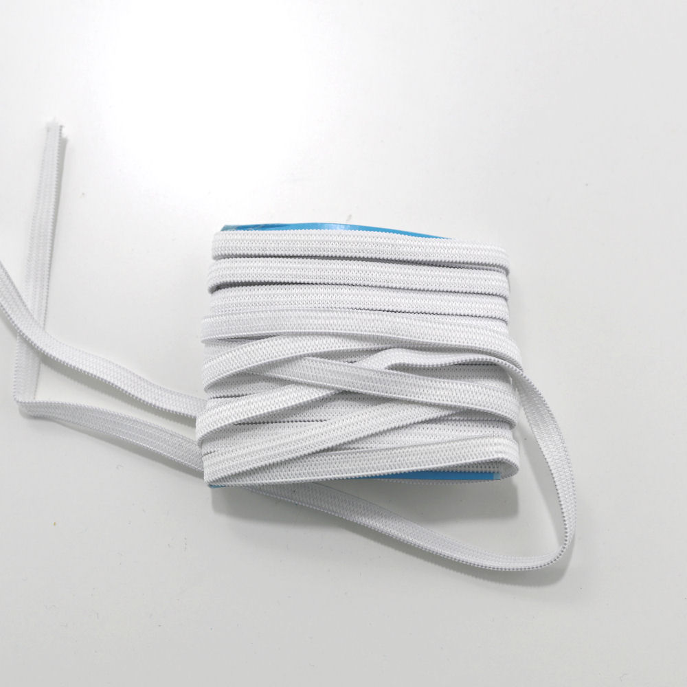Gummilitze 5mm  Hosenband Hosengummi weiß Waschbar
