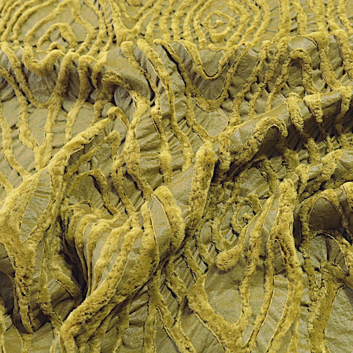 Flockprint Samt auf Kunstleder weicher Baumwollstoff Kunstfell für Decke Jacke Meterware