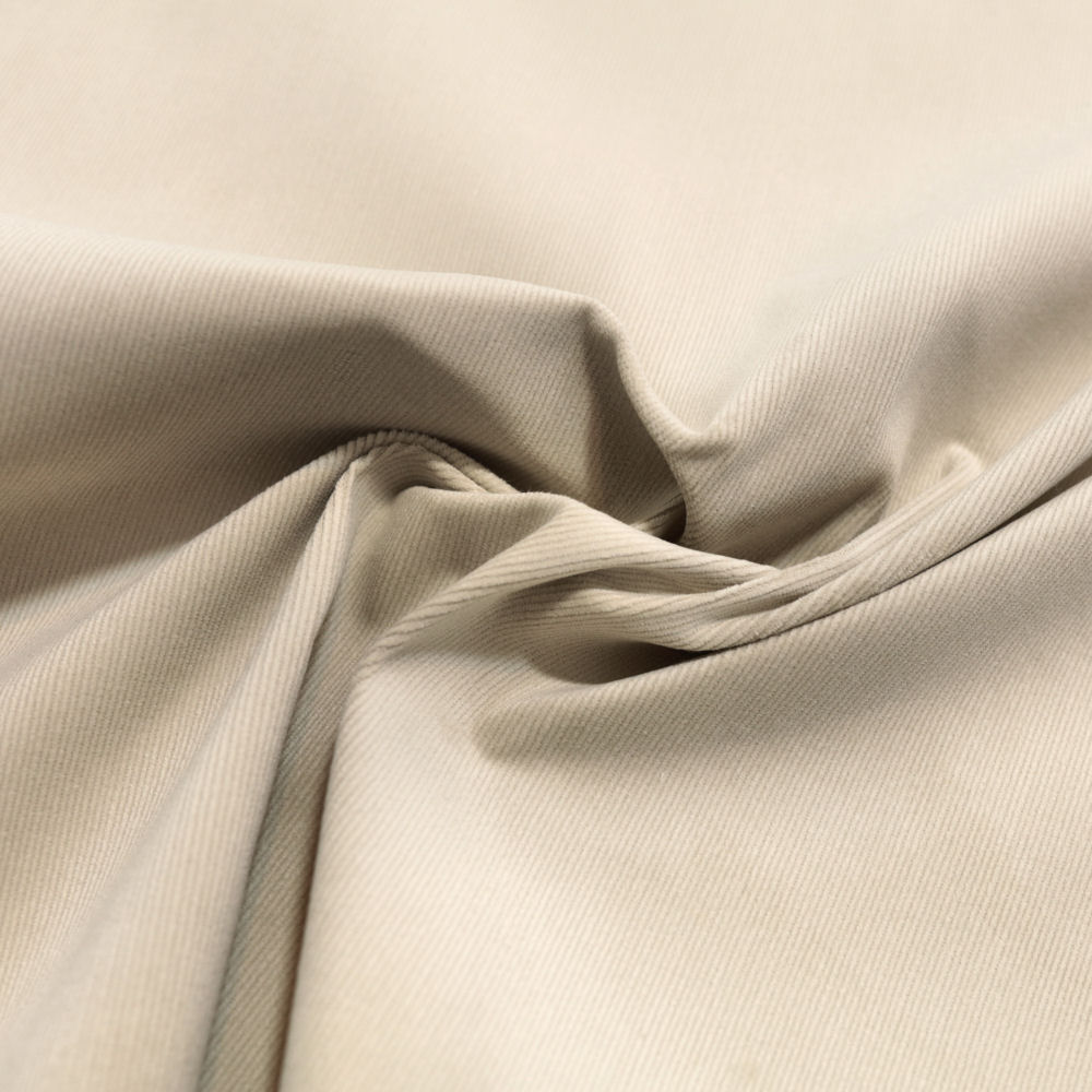 Cordstoff - Microcord - Babycord Stoff gestreift weich elastisch Meterware Creme Cordstoff - Microcord - Babycord Stoff gestreift weich elastisch Meterware Creme