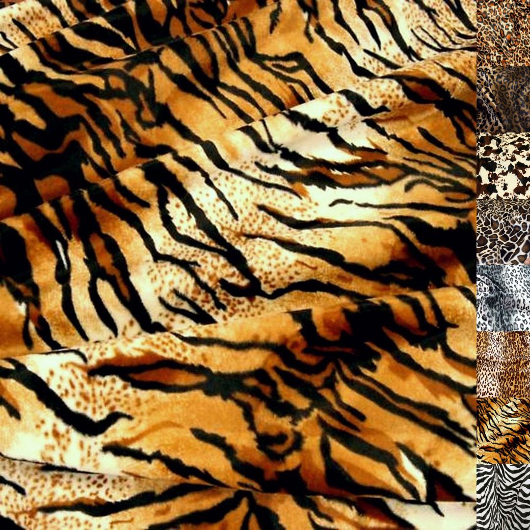 robustes Kunstfell für Polster, Bezug und Bekleidung - Tiger