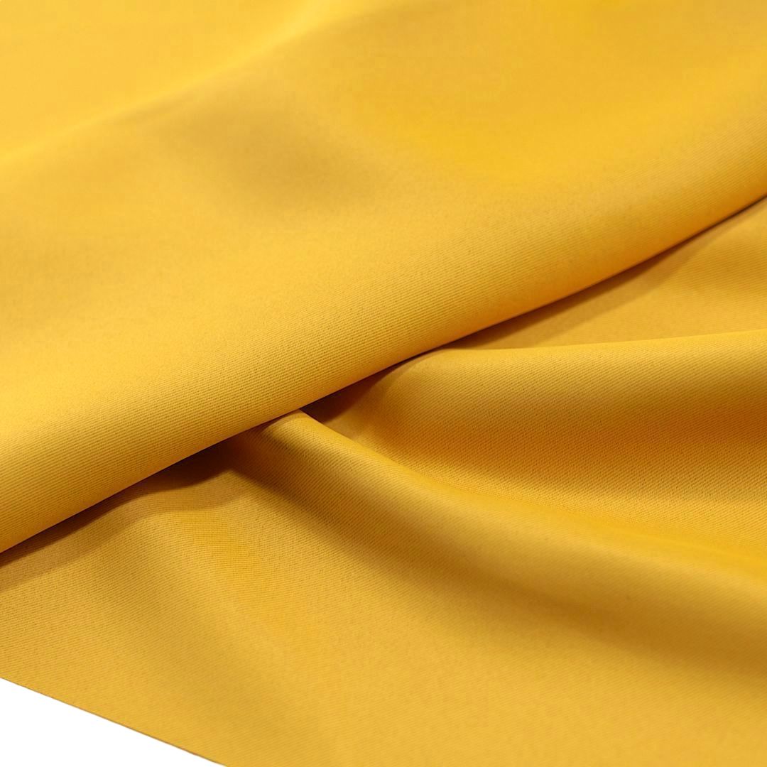 Verdunklungsstoff Gardine Sonnenschutz Vorhang Meterware - Krokus Gelb