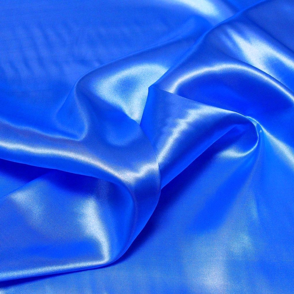 Glanz Satin Stoff Meterware als Gardinenstoff Kleiderstoff - Royal Blau Glanz Satin Stoff Meterware als Gardinenstoff Kleiderstoff - Royal Blau