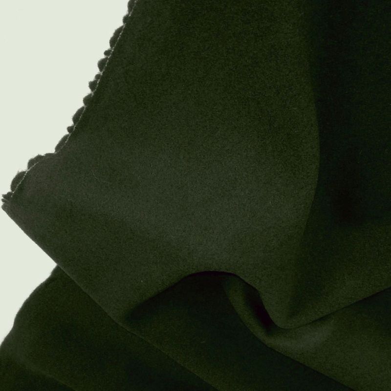 dicker warmer Winter Wollstoff für Mantel Jacke Decke - antik grün Wolltuch Meterware