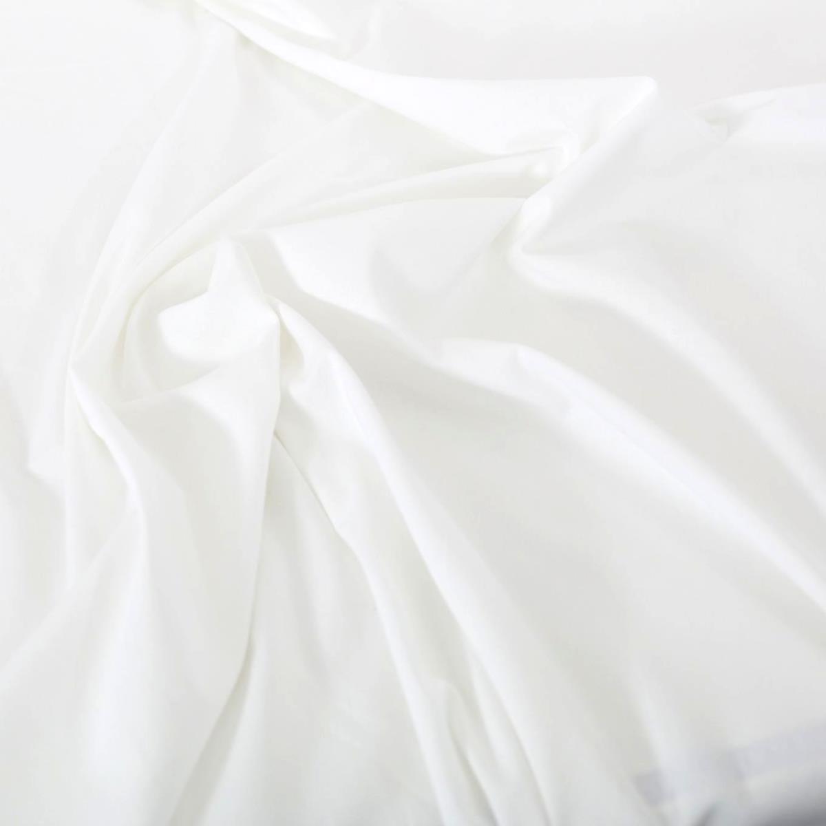 Weißer Baumwoll-Stoff zarter feiner Sommer Batist als Meterware für Bluse Kleid