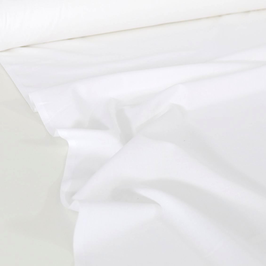 Weißer Baumwoll-Stoff zarter feiner Sommer Batist als Meterware für Bluse Kleid Weißer Baumwoll-Stoff zarter feiner Sommer Batist als Meterware für Bluse Kleid