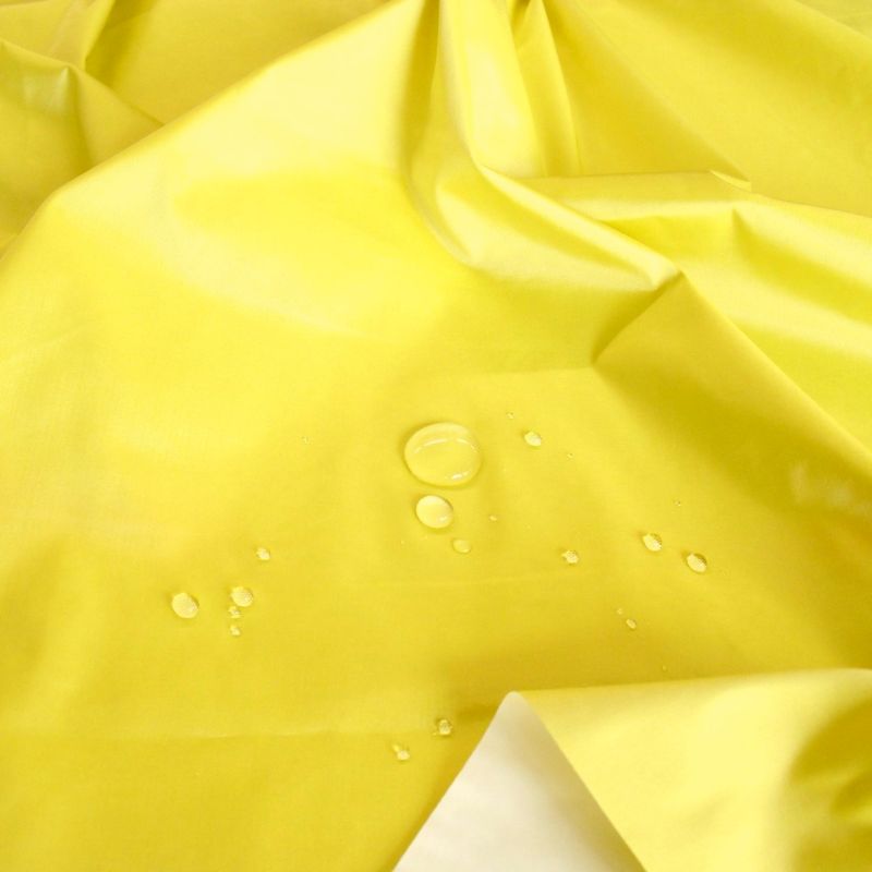 gelb Nylon Outdoor Popeline wasserdicht Stoff für Regen-Jacke Plane Meterware