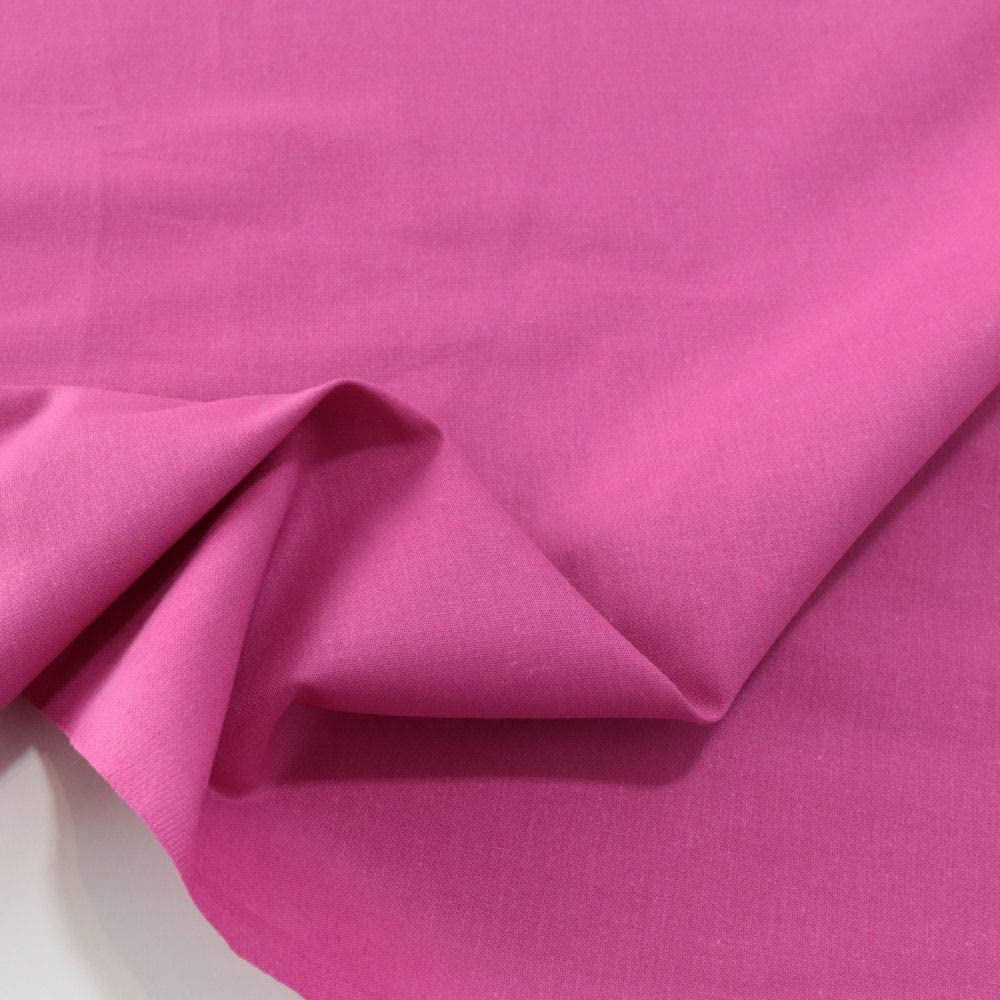 ÖkoTex Baumwollstoff Meterware weicher Popeline Stoff in pink