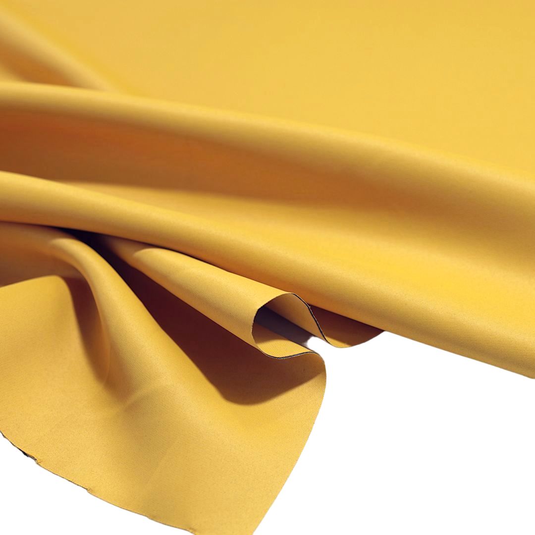 Verdunklungsstoff Gardine Sonnenschutz Vorhang Meterware - Krokus Gelb