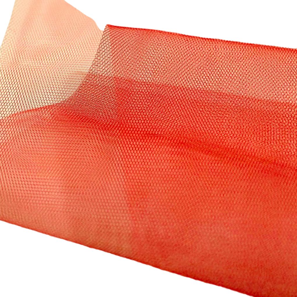 Tüllstoff Meterware 180cm breit für Gardine Vorhang Store Hochzeit -  Rot Tüllstoff Meterware 180cm breit für Gardine Vorhang Store Hochzeit -  Rot