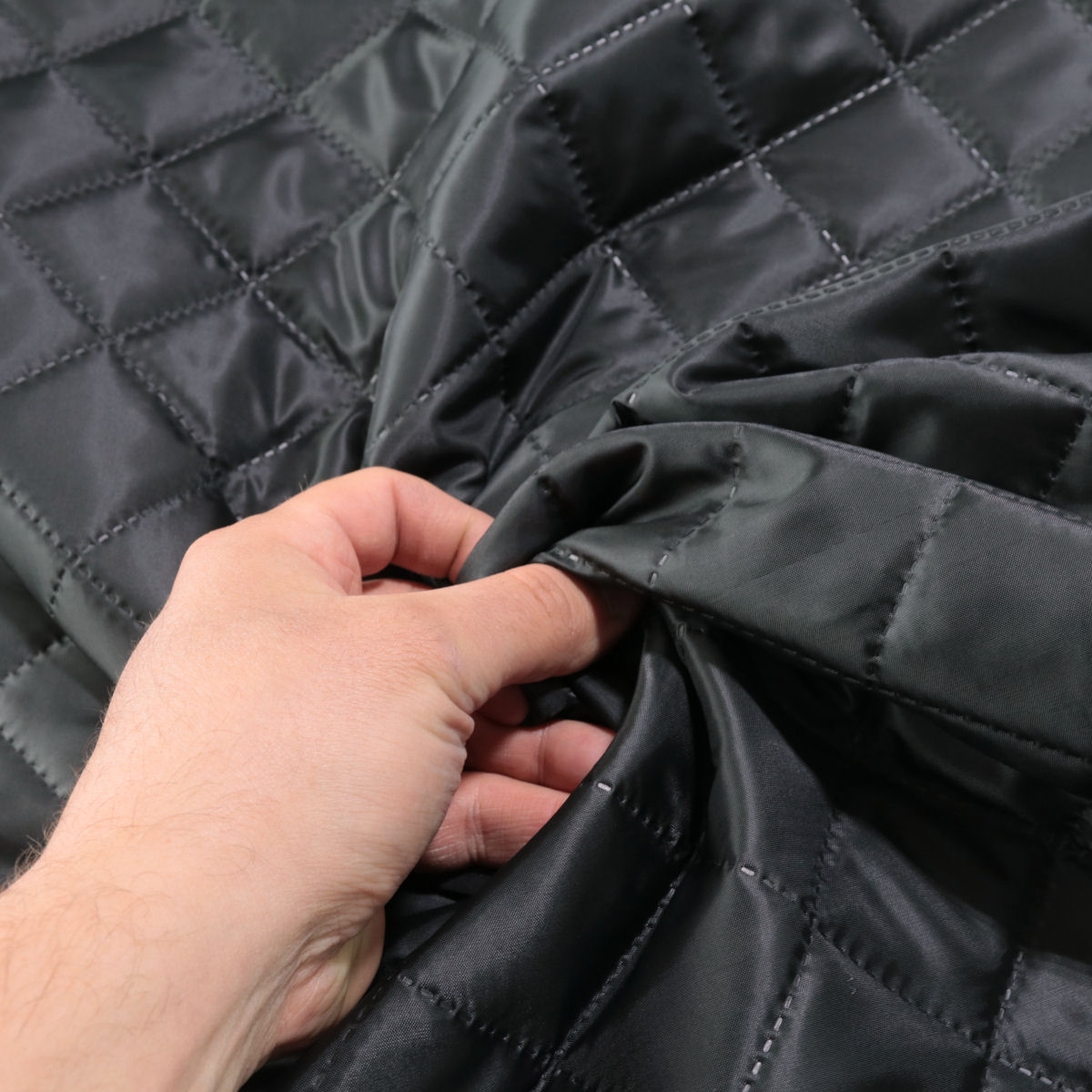 Polster-Steppfutter leicht gesteppt Polster/Bekleidungsstoff Meterware Schwarz