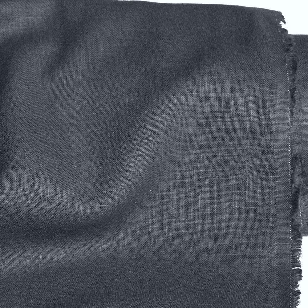 weiches Leinen für Kleid Rock Hose Jacke vorgewaschener Leinenstoff Meterware - anthrazit weiches Leinen für Kleid Rock Hose Jacke vorgewaschener Leinenstoff Meterware - anthrazit