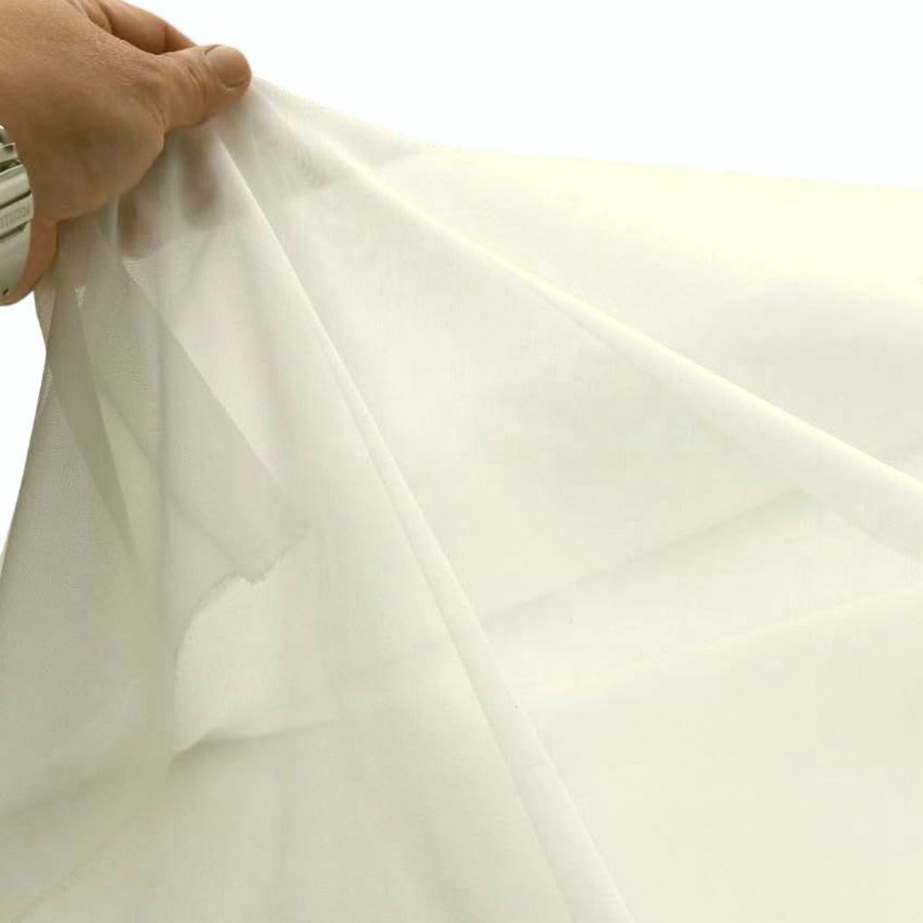 Voile Gardinen-Stoff Meterware für Store Vorhang Meterware creme