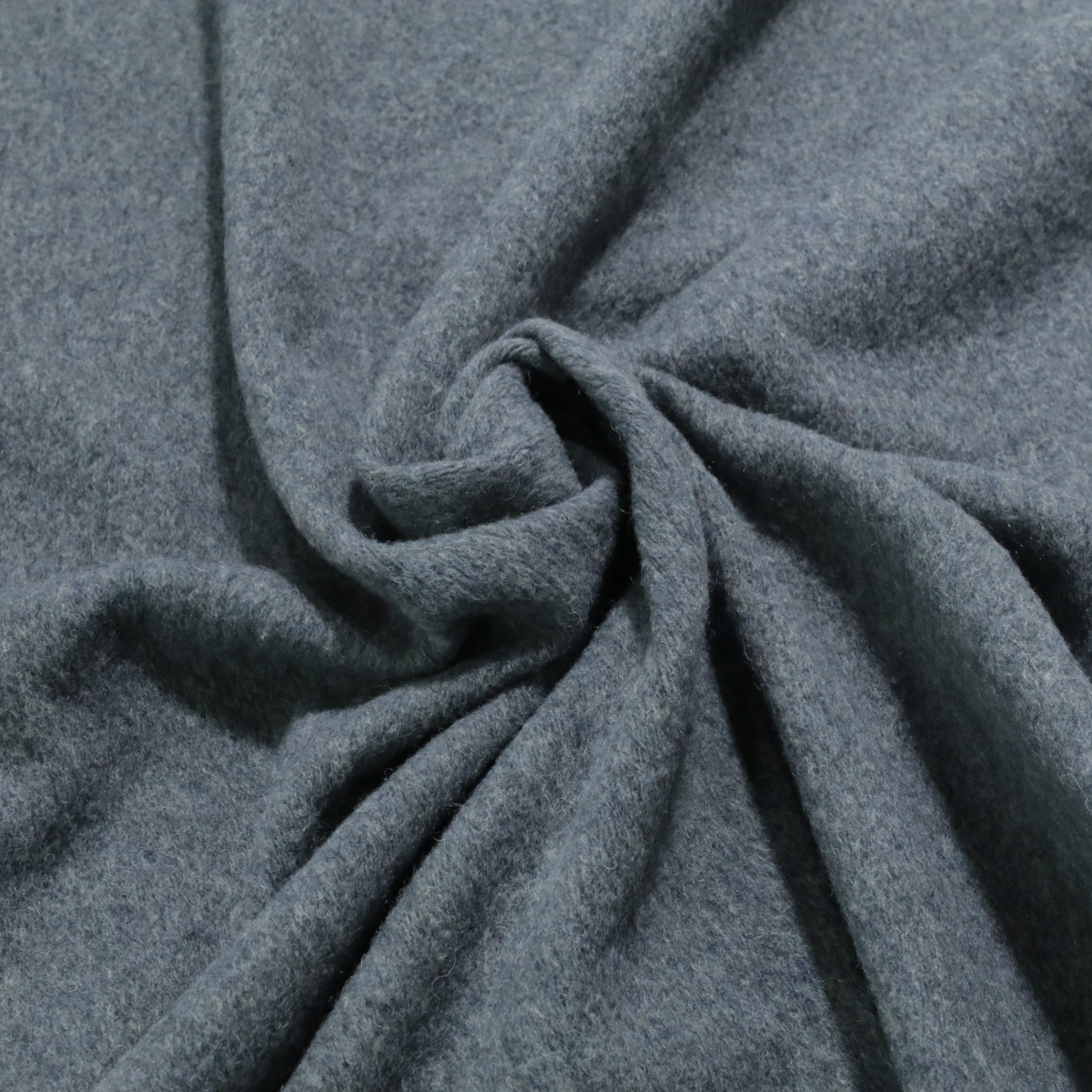 Winter Wollstoff in Grau warmes Dicht gewebtes Wolltuch für Mantel Jacke Sakko