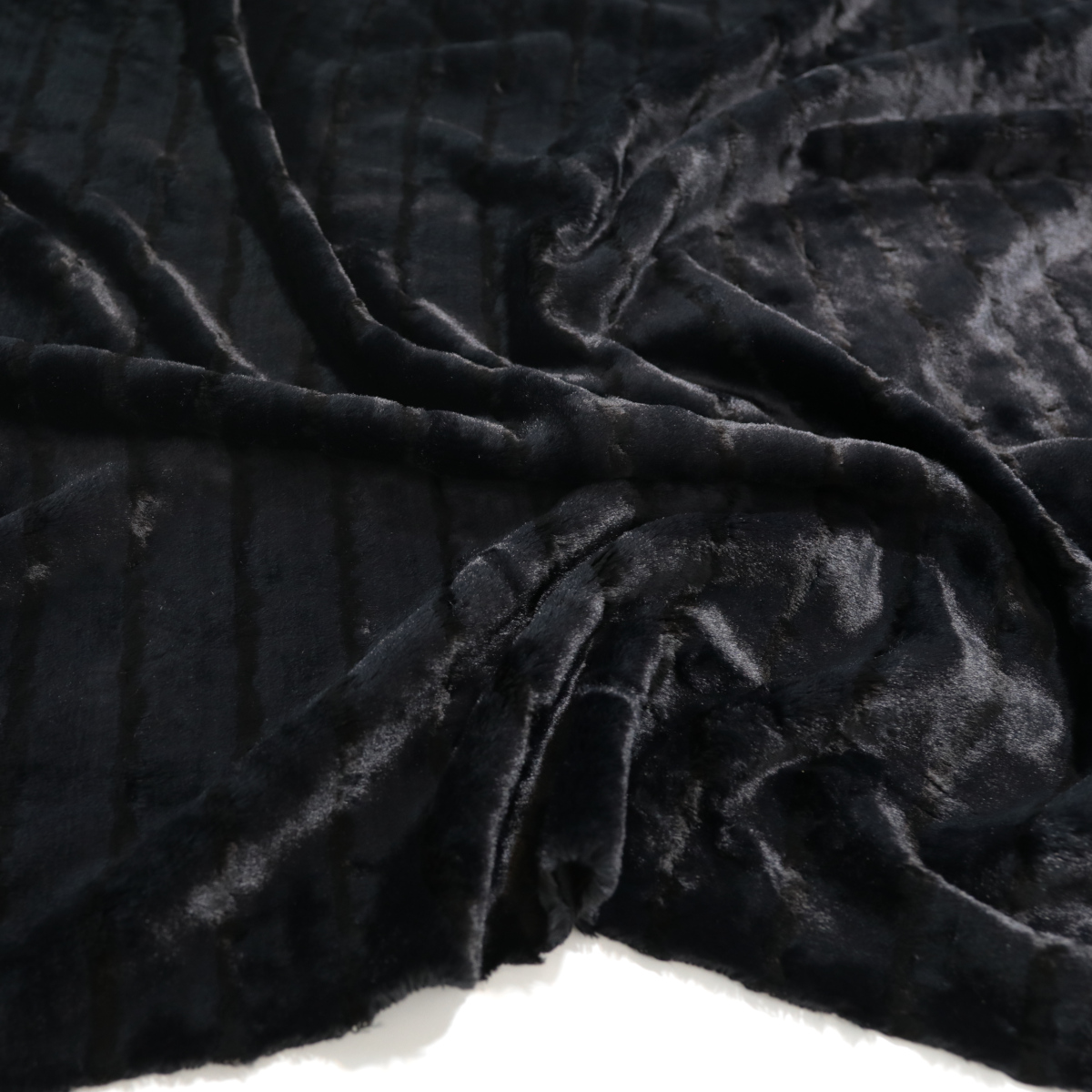 weiches Kunstfell für Decke Jacke Mantel Baumwollstoff Kunstpelz Stoff Meterware - schwarz gestreift weiches Kunstfell für Decke Jacke Mantel Baumwollstoff Kunstpelz Stoff Meterware - schwarz gestreift