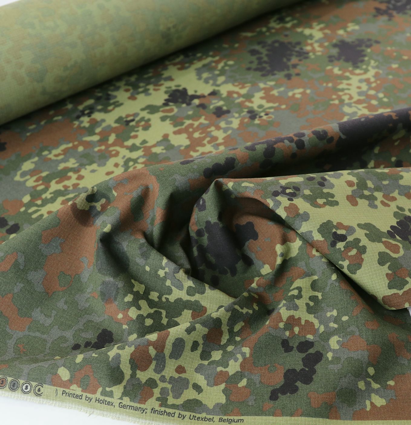 hitzebeständiger Bundeswehr Camouflage robuster Baumwoll-Stoff Armee Tarnstoff