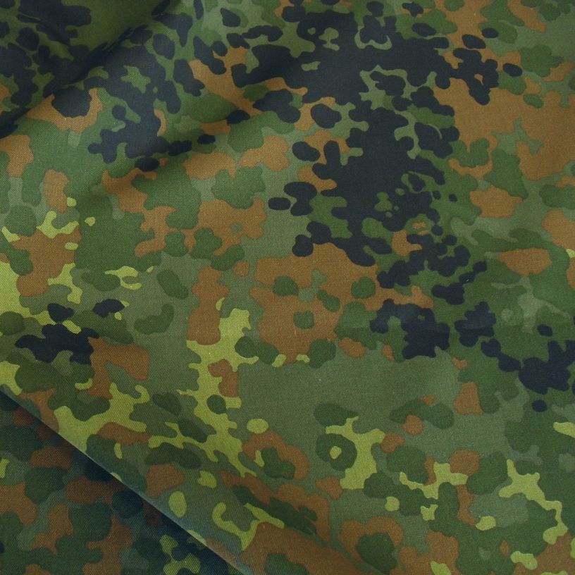 (Muster) 5 Farben Bundeswehr Flecktarn für Zelte - wasserdicht