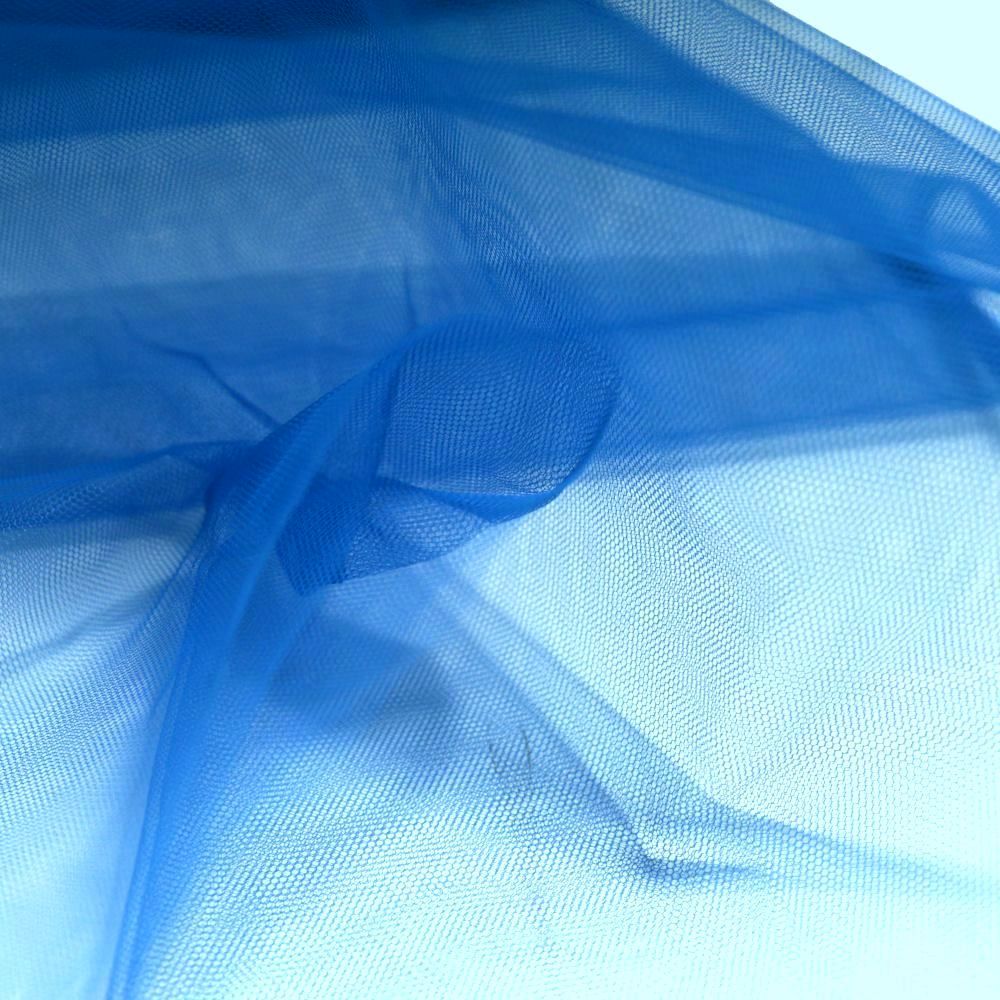 uni Tüllstoff Meterware 300cm breit für Gardine Vorhang Store Hochzeit - Royal Blau