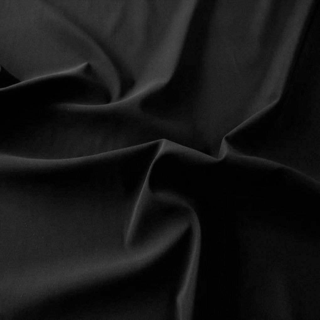 Baumwollstoff für Hose Jacke Kleid Rock Vorhang Kissenbezug Meterware - schwarz