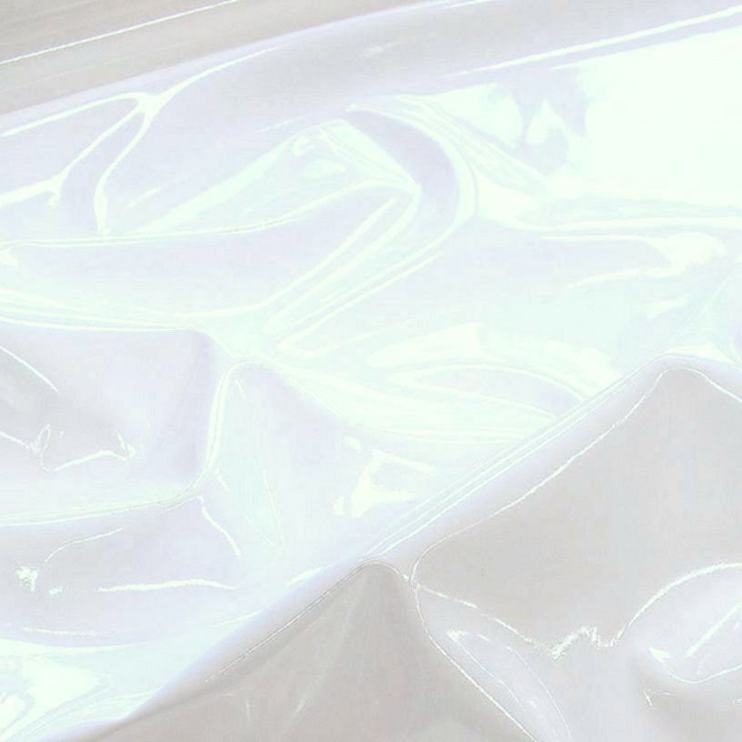 Wetlook Lackleder mit Latex-Glanz für Kleid Rock Dessous Meterware - Weiß Wetlook Lackleder mit Latex-Glanz für Kleid Rock Dessous Meterware - Weiß