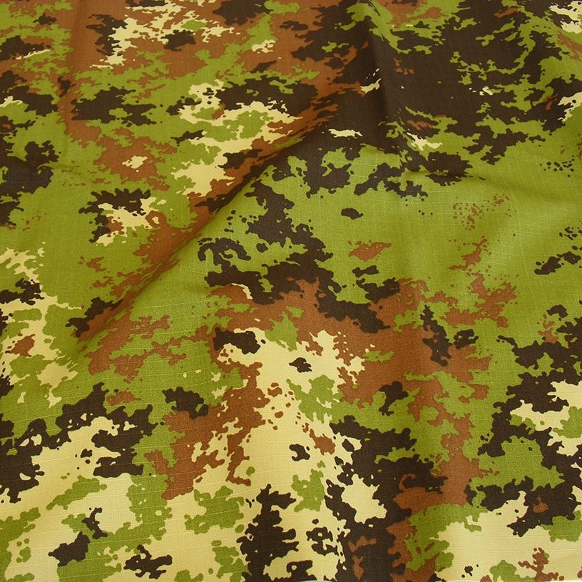 Camouflage Baumwoll-Stoff reißfest  Armee Flecktarn Segeltuch wie Bundeswehr
