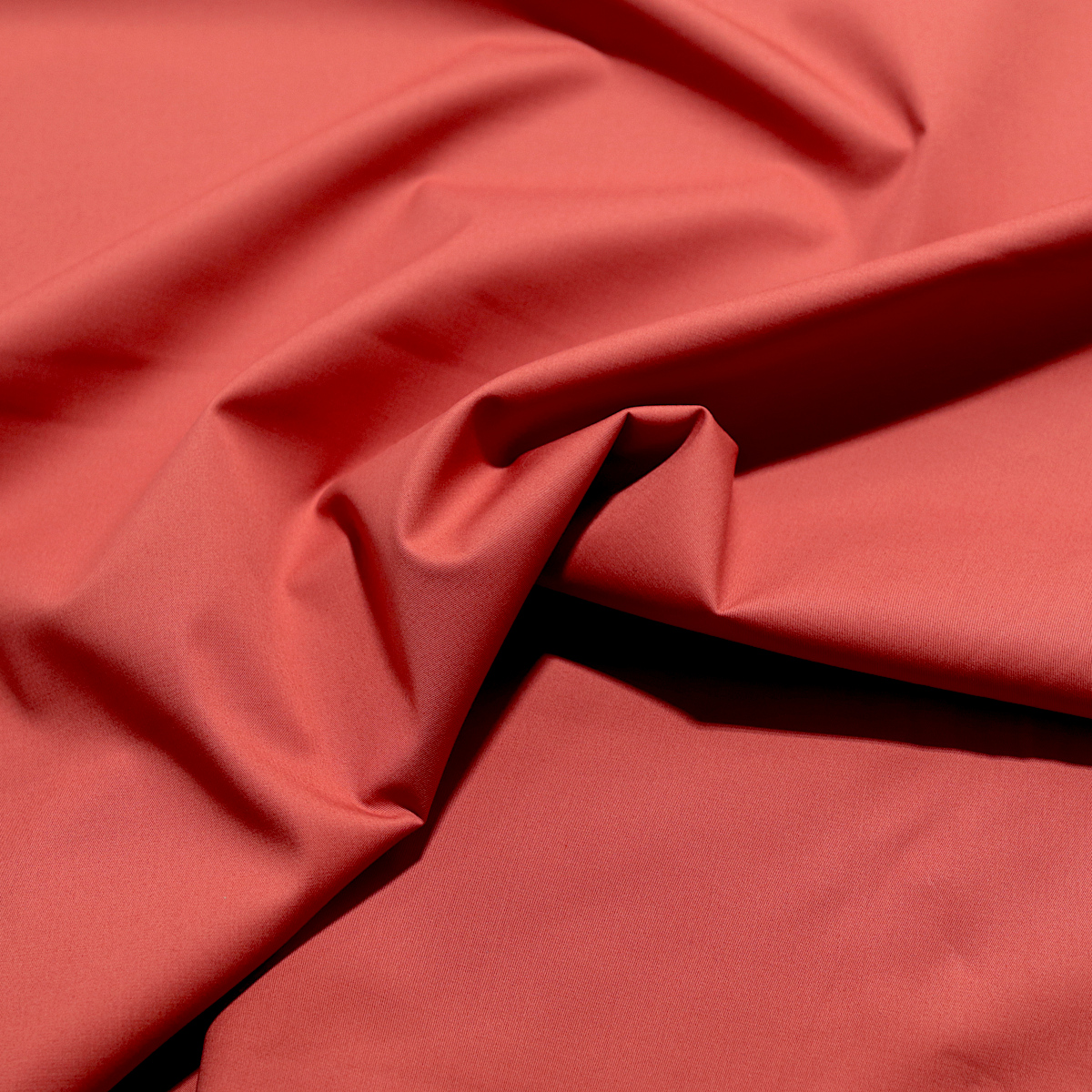 Leichter luftiger Stretch Baumwolle Hosenstoff in Rot für weiche Sommerhosen Blusen und Kleider