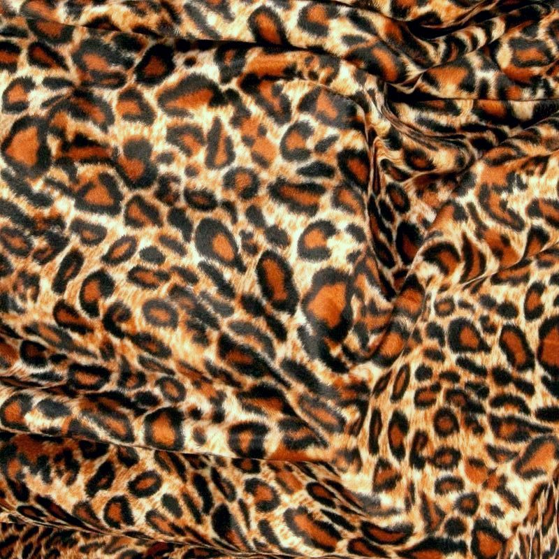 robustes Kunstfell für Polster, Bezug und Bekleidung - Leopard