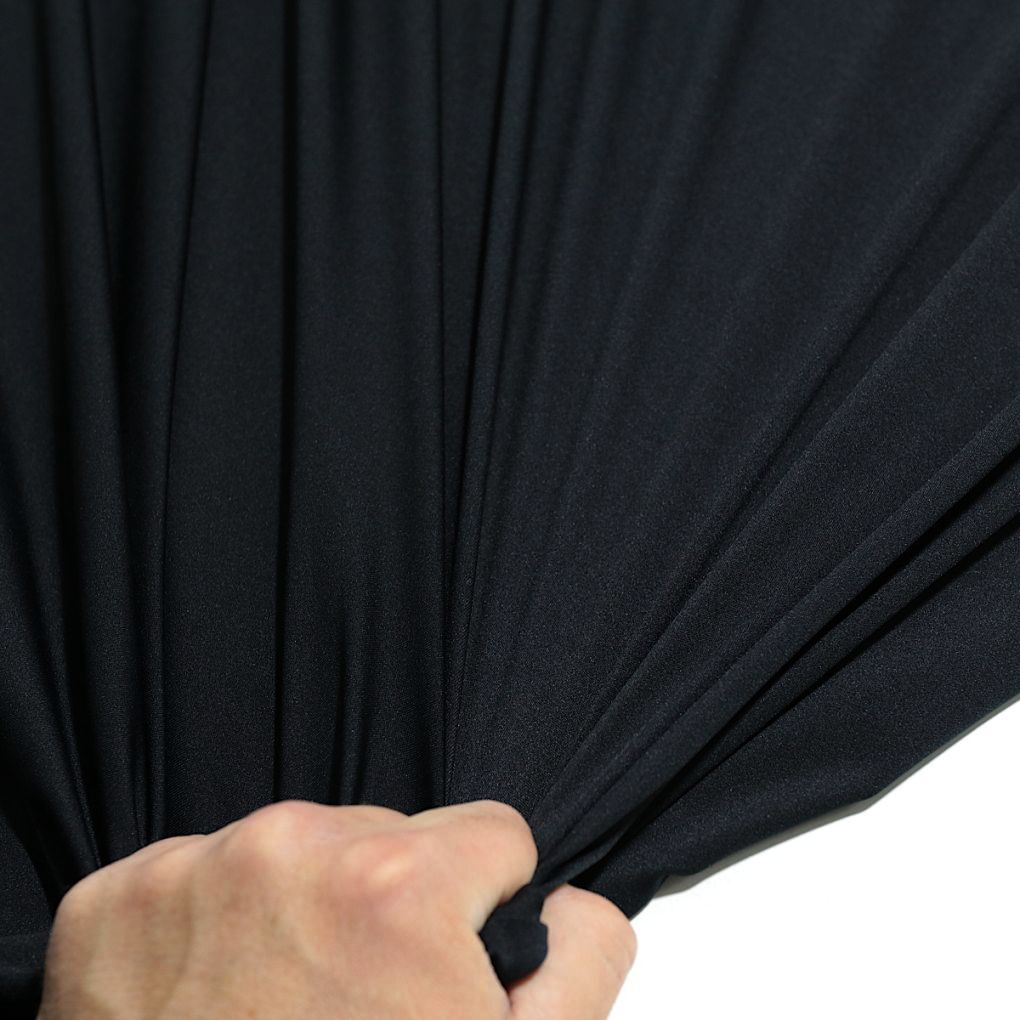 Super elastischer Jersey Stoff für Kleid Rock Top Jersey Meterware- schwarz