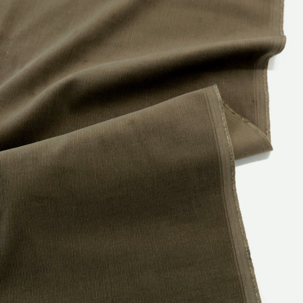 feiner Mikro Cord Stoff weiche Baumwollstoff Meterware Bekleidung Hose Jacke - Dunkel Braun