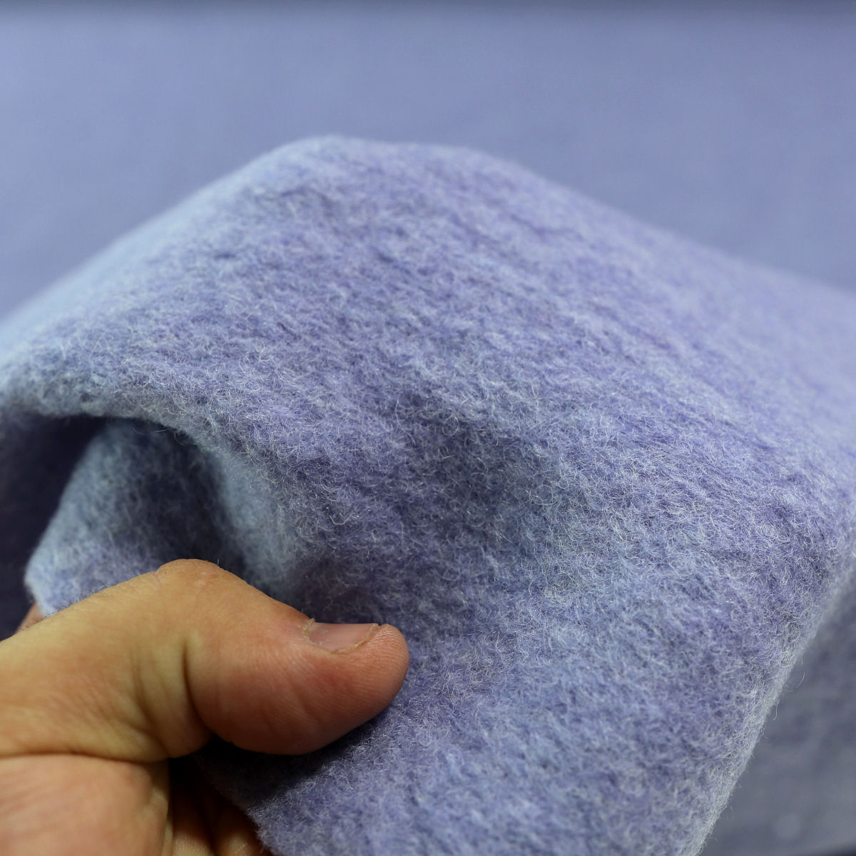 Winter Wollstoff in hell Blau warmes Dicht gewebtes Wolltuch für Mantel Jacke Sakko