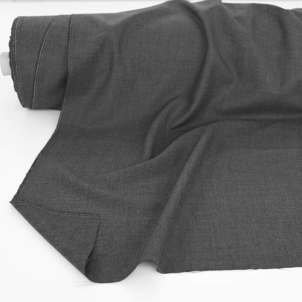 Klassisches Hosen und Sakko Wolltuch für Herbstbekleidung - Dunkel grau