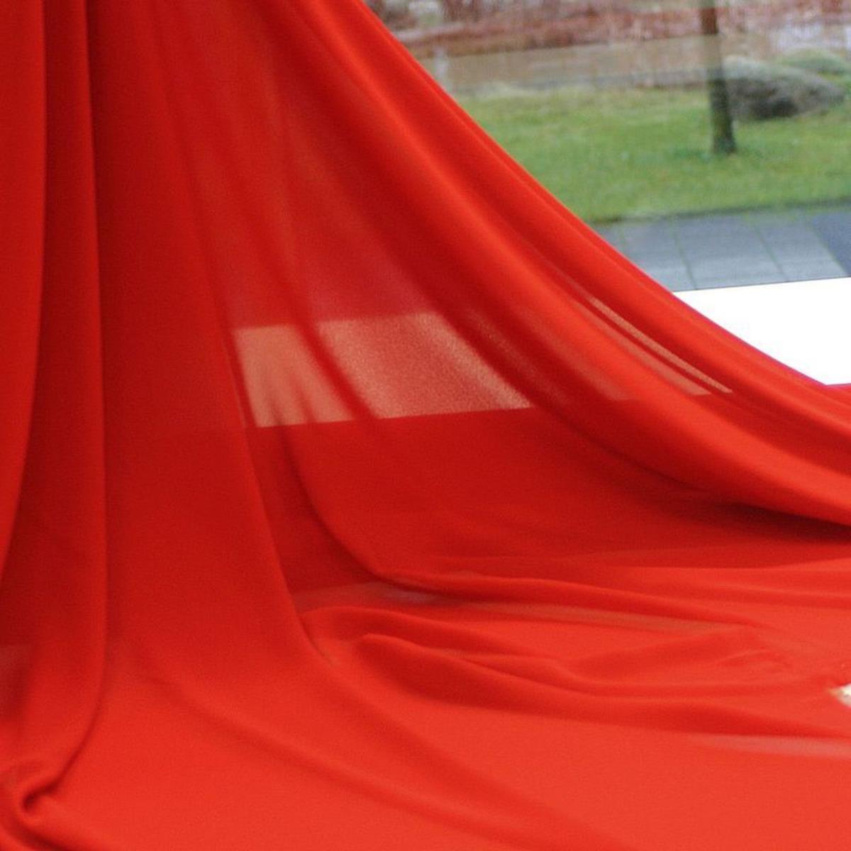 edler Chiffon in rot edler Chiffon in rot