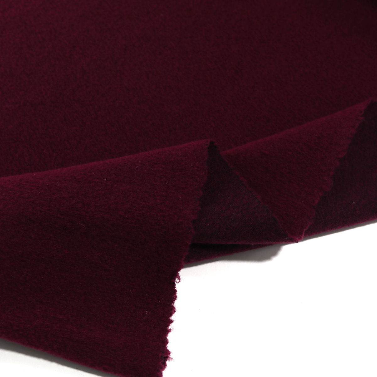 Winter Wollstoff in Rot warmes Dicht gewebtes Wolltuch für Mantel Jacke Sakko